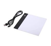 A5 Tablette Lumineuse LED, Planche à Dessin Portable avec USB, Luminosité Réglable, pour Animation, Peinture, Croquis, Calque