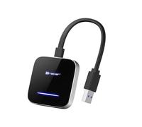 Tracer Adaptateur CarPlay sans fil - Connexion rapide WiFi & Bluetooth 5.0, multimédia fluide, navigation et contrôle vocal mains libres dans la voiture