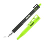 Tracer Crayon Chantier de Précision 1.3mm avec Holster - Crayon de Menuisier Métal pour Marquage Bois, Métal, Plastique - Porte Mine Chantier Durable