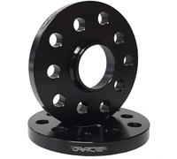 TRACER Élargisseurs de voie entretoises 12168 W 10 mm noir anodisé - Cercle de perçage 112/5 - Trou central 66,6 - 2 pièces