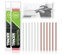 Tracer Lot de 12 mines colorées haute visibilité 2,8 mm pour crayon 6 x rouge, 6 x blancs, 12 x recharges Pencil