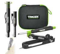 Tracer ProScribe APST2 - Outil de Traçage Multifonction, Kit Complet | Compas menuisier, trusquin et traceur en 1 outil - +15 applications, crayon trou profond inclus