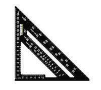 TRACER Speed Square Rafters Square 175 mm Équerre avec échelle métrique et hanche et vallée Outil de marquage pour toiture et menuiserie