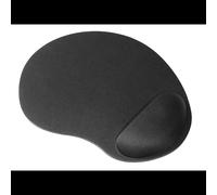 Tracer TRAPAD44925 : Tapis de souris gaming noir 190x190mm, surface monochrome, polyester et caoutchouc, base antidérapante, avec repose-poignets, épaisseur 5mm