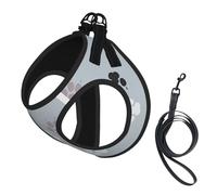 Traces d'empreintes de Pattes Cate,Harnais pour Animaux de Compagnie, Harnais réfléchissant réglable pour Chien,L