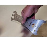 Tracette à zinc PRATIKAL Inox 20 cm graduation 5 mm