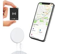 Traceur Bluetooth Compatible Android/iOS - Kit Localisateur d’Objets (Carte & Porte-Clés) + Chargeur sans Fil Qi Universel