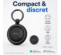 Traceur Bluetooth MiLi LiTag Duo - Apple Find My & Google Find Hub - IP65 - LBDC®