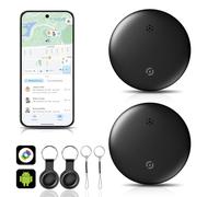 Traceur Bluetooth pour Android avec Google Mon appareil - Localisateur de clés et de bagages - Étanche IP66 - Batterie remplaçable - Signal sonore à proximité - Pour clés, sac, valise