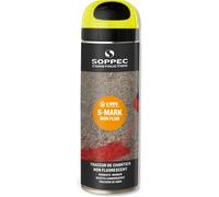 Soppec Bombe de peinture traceur de chantier S Mark jaune non fluo 6 mois