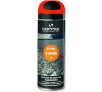 Soppec – Bombe de peinture traceur S-MARK – Orange fluo – 500 mL – Tenue 3-6 mois