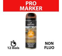 Traceur de chantier non fluorescent Pro Marker Marron 650ml SOPPEC