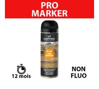 Traceur de chantier non fluorescent Pro Marker Noir 650ml SOPPEC