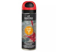 Bombe de peinture - Traceur de chantier SOPPEC rouge fluo s mark 3-6 mois - 141913