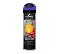 Traceur de chantier très fluorescent Fluo TP - couleur bleu - SOPPEC - 143519