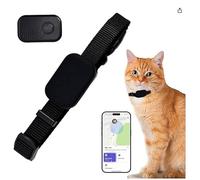 Traceur de Chat, Collier GPS pour Chat, Aide à Localiser Votre Chat pour Apple Find (Compatible avec iOS/Android), pour Chatonssans sans Abonnement (Black)