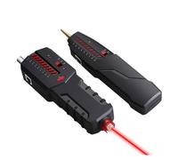 Traceur de fil lumière Laser testeur de Fiber optique commutateur LED détecteur de ligne traceur de fil Ethernet LAN outil de câble réseau Test Câble Réseau Fibre Optique(RJ45 Wire Tracker)
