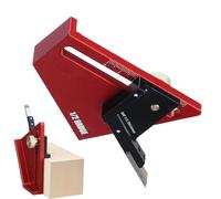 Traceur de ligne Center Finder - Traceur de centre professionnel | Jauge de marquage centrale | Disposition compacte avec règle de haute précision, usinage d' d'aluminium pour charpentier