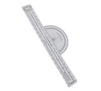 Traceur de navigation aéronautique avec grille fixe pour planification de vol - 1:500000/1:1000000/1:2500000 Règle Plastique Transparent pour Pilotes Étudiants Instructeurs Formation