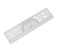 Traceur de navigation portable pour pilotes - Outil de planification d'itinéraire avec échelle imprimée transparente - Règle de vol en plastique - 31,7 x 8,5 cm - Compatible avec Civil