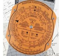 Traceur de vol de navigation d'avion avec rotation à 360 degrés et règle coulissante, conçu pour les pilotes pour effectuer des tâches de navigation et de traçage d'itinéraire précises (A)