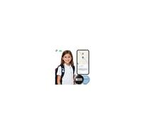Traceur Enfant pour Android, Compatible Google Find Hub, sans abonnement, Balise Bluetooth avec étui en Silicone et épingle de sûreté, pour vêtements, Cartable, Sac et école