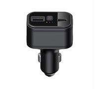 Traceur GPS 4G LTE, appareil de traceur GPS 4G caché sans ABO allume-cigare de voiture, double port de charge USB de type C, localisation en temps réel, alarme de vibration, alarme de déconnexion, etc