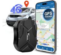 Traceur GPS 4G Voiture Sans Abonnement - 40 Jours en Veille, Géolocalisateur Aimant Intégré, Imperméable, Antivol - APP, 5000mAh - Convient à Tous Types de Suivi