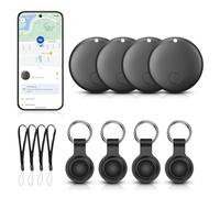 Traceur GPS Android Compatible avec l'application Google's Find Hub, Mini Traceur d'air Android avec étui de Protection, étanche IP67, Traceur GPS Android pour Valise, Portefeuille, Bagages (4pcs)