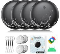 Traceur GPS Android pour Enfant, Traceur Bluetooth pour Android, Localizador Android, Imperméable Localisateur de clés Compatible avec Google Localiser Mon Appareil, pour Clés, Valises, Bagages