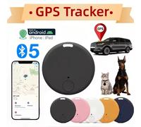 Traceur GPS Bluetooth 5.0, mini-dispositif GPS anti-perte, pour animaux de compagnie, personnes âgées, enfants, sacs, portefeuilles, voiture, compatible iOS et Android, localisateur intelligent. White