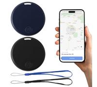 Traceur GPS Bluetooth 5.2 Localisateur Intelligent 2 Pcs pour Clés, Portefeuilles, Sacs, Animaux, Valises, Alarme 90 DB, Recherche Bidirectionnelle, Batterie Remplaçable, Portée 15 m, iOS & Android