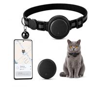 Traceur GPS Chat Android, Collier Inclus, sans Abonnement | Balise Bluetooth légère; sans carte SIM; pour chaton, maison, jardin, sorties et voyages; configuration rapide