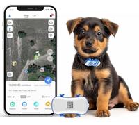 Traceur GPS Chien-Collier GPS pour Chien alertes intelligentes et géo-clôture - Mode d'économie de Batterie près de routeur - Lumières LED- Étanche (IP67) - s'adapte à Tous Les Colliers