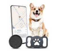 Traceur GPS Chien pour Android sans Abonnement, App Localiser | Collier GPS Chien, Tracker GPS Chien avec étui en silicone pour collier existant, sans carte SIM, IPX5, jusqu’à 300 jours