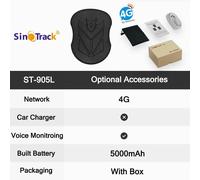 traceur GPS étanche ST-905/ST-905L,localisateur de véhicule,aimant longue veille,batterie 5000mAH,Position en temps réel - Type 4G ST-905L #B