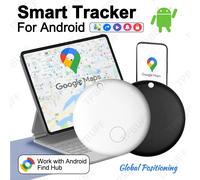 Traceur GPS intelligent compatible avec Google Find My Device, pour animaux de compagnie, enfants, bagages, clés, avec positionnement global précis et Bluetooth. 2PCS WHITE