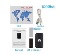 traceur GPS magnétique alimenté par batterie,localisateur de véhicule 2G TK202 6400mah,100 jours en veille,étanche,application gratuite - Type TK202B 5000mah