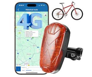 Traceur GPS Moto 4G Géolocalisation Véhicule Winnes Tracker GPS Vélo Moto Voiture Trotinette Électrique Traqueur sans Carte SIM Étanche Alerte SOS Mouvement Vitesse Historique 6 Mois Localisation