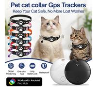 Traceur GPS pour animaux de compagnie à distance, étanche, suivi en temps réel, collier d'alerte de mouvement, anti-perte pour chien et chat, localisateur mondial compatible avec l'application Google 