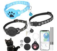 Traceur GPS pour chat - Compatible avec Apple iOS et Android Google Find My - Sans ABO - Pour le suivi de la localisation - Bluetooth - Mini tracker pour animal de compagnie