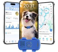 Traceur GPS pour Chien, 4G localisation en Temps opportun, clôture virtuelle 100% étanche, Dispositif de localisation pour Chats Qui s'échappent,Abonnement requis
