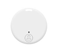 Traceur GPS pour Chien et Chat, Traceur Localisateur D'objets GPS Compatible avec iOS/Android, Traceu-r Miniature Rond pour Valises/Portefeuilles/Clés/Sacs/Bagages, Batterie Remplaçable