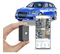 Traceur GPS pour Véhicule, GPS sans Carte Sim Traceur, Batterie Rechargeable 6000 Mah,Antivol à Distance,Geo-Fence,traqueur Antivol