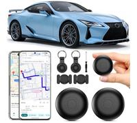 Traceur GPS pour véhicules, 2 Pack Air Tracker Android et iOS, Tracker de Voiture Magnétique étanche Smart Air Traceur GPS Localisateur D’Objets Bluetooth Tracker GPS pour Valises
