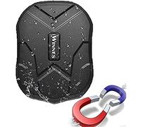 Traceur GPS, Suivi en Temps Réel Étanche Localisateur GPS Professionnel Traceur GPS avec Alarme avec APP Gratuite,Tracker GPS pour Camion de Voiture Moto Freezer Boat (5000 mah)