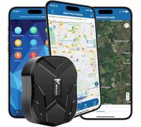 Traceur GPS Voiture 4G Winnes TK905B Tracker GPS Suivi en Temps Réel Localisation Précise avec Aimant Puissant Alarme Antivol Historique Trajet Batterie 10000mAh Traqueur Alarme de Géobarrière