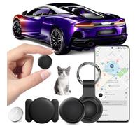 Traceur GPS Voiture, Air Tracker Android Compatible avec Google Find Hub | Localisateurs D’Objets Bluetooth Véhicule sans Abonnement, Magnétique Traceur caché pour Voiture pour Auto et Moto