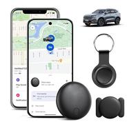 Traceur GPS Voiture, Compatible avec l'application Intégrée (iOS et Android), Balise de Localisation Intelligente en Temps Réel avec Couverture Mondiale, sans Frais Mensuels ni Abonnement (White)