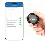 Traceur GPS Voiture Mini Geofence, Tracker GPS Localisation en Temps Réel Historique des Parcours 6 Mois Traceur GPS Enfant et Animaux 3 Ans Autonomie Aimant Puissant GPS pour Voiture Moto Velo